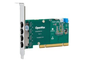 OpenVox D430P Carte PCI 4 ports T1/E1/J1