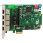 OpenVox DE410E Carte PCI-E 4 Ports T1/E1/J1 avec Echo Cancellation