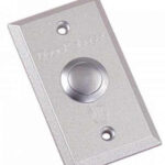 Bouton poussoir rectangulaire en aluminium